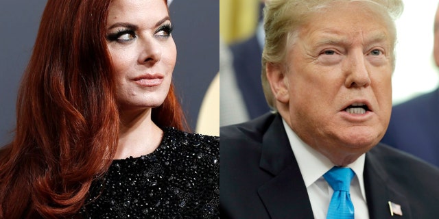 Debra Messing is blaming President Trump for the coronavirus.