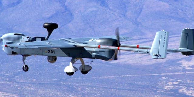 The MQ-5 Hunter is made by Northrup Grumman and flown by the Army in Iraq and Afghanistan.