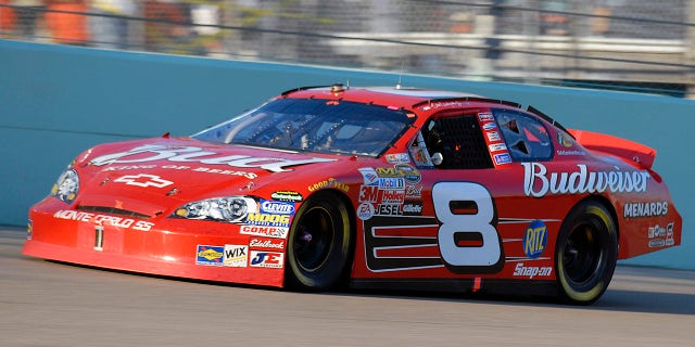 Earnhardt's earlier cars featured black side skirts.