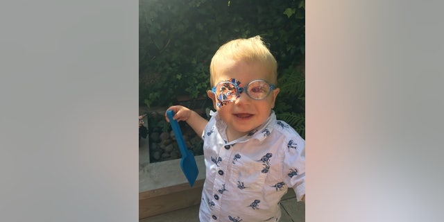 Theo suffered from infantile cataracts.