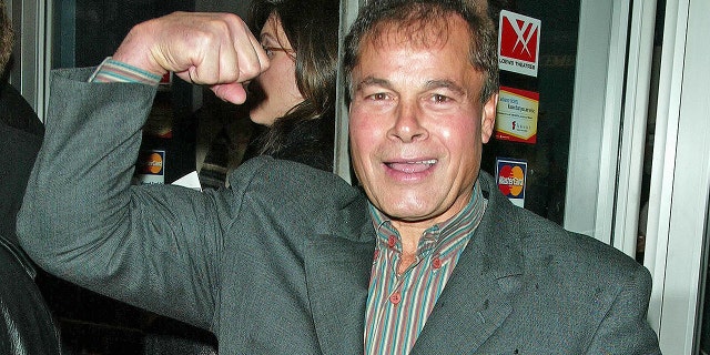 Franco Columbu celebrates the 25th anniversary of "Pumping Iron" in New York City in November 2002. The bodybuilder died on Aug. 30, 2019 at 78 years old after falling ill.