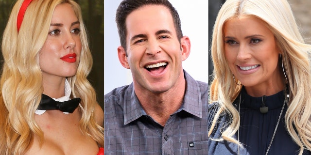 Heather Rae Young, left, joined fiance Tarek El Moussa as he filmed 'Flip or Flop' with ex-wife and co-star Christina Haack, just days after his reported explosion on set.