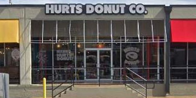 Hurts Donut was hit with a "hurt and run" last month when a woman came in around 2:43 a.m. and stole two doughnuts out of the display case.