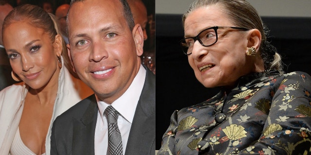 Jennifer Lopez and Alex Rodriguez asked Supreme Court Justice Ruth Bader Ginsburg for marriage advice. The couple got engaged in spring 2019.