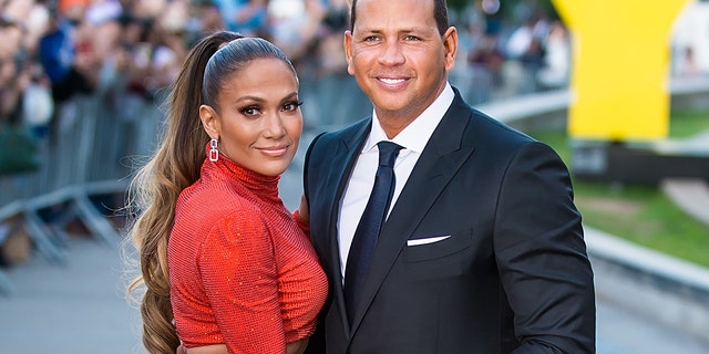 Jennifer Lopez och Alex Rodriguez (Foto: Gilbert Carrasquillo/GC Images)