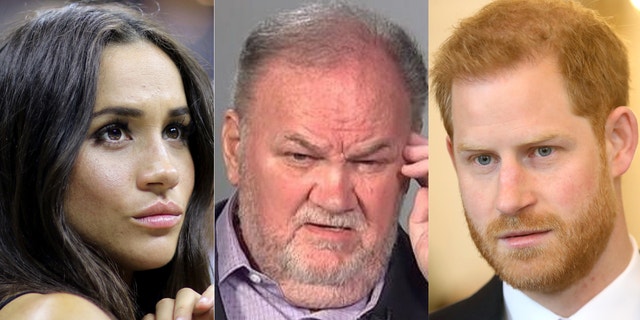 Thomas Markle (center) staged a paparazzi photoshoot, much to the Duke and Duchess of Sussex's chagrin, and hasn't stopped speaking to the press since then.