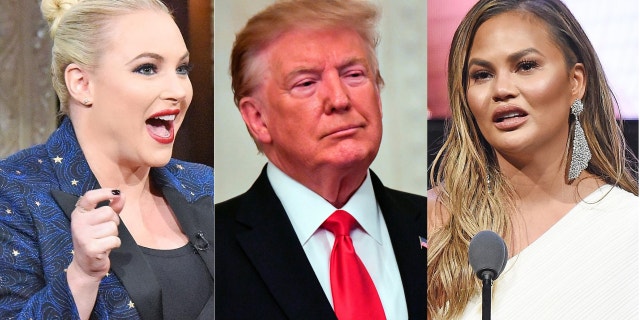 Meghan McCain defended Chrissy Teigen after President Trump said the model had a "filthy mouth." "The View" co-host has had bad blood with Trump for years following his feud with the late Sen. John McCain (R-Ariz.).
