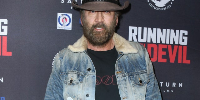 Nicolas Cage attends the Premiere Of Quiver Distribution's "Running with the Devil" at Writers Guild Theater on September 16, 2019 in Beverly Hills, California.