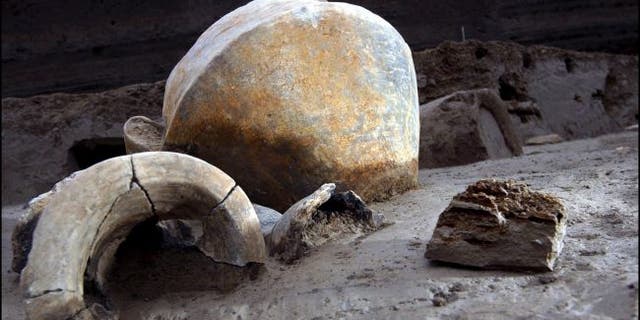 Pompeii was buried in ash in A.D. 79 in the cataclysmic eruption of Mount Vesuvius. (Credit: Eric VANDEVILLE/Getty Images)