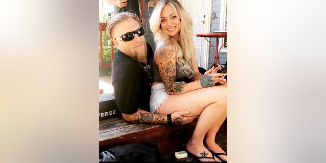 The couple on the day of the accident.