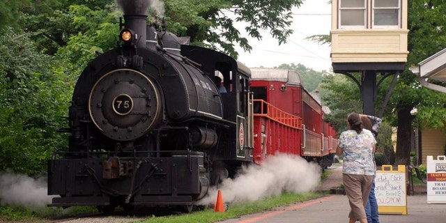 A local GOP group in Ohio has canceled a fundraiser featuring a 'Trump Train' ride, on the locomotive above. The railroad company has also disassociated itself from the event. (LM and M Railway)
