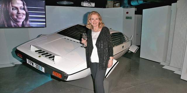 The actress Valerie Leon attends a party before the opening of the Bond In Motion exhibition at the London Film Museum on March 18, 2014 in London. The exhibition is the largest official collection of original Bond vehicles and will be open to the general public on March 21st.