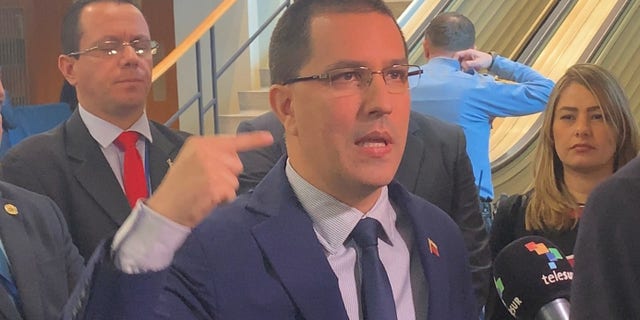 Venezuelan Foreign Minister Jorge Arreaza hit back at the Trump administration's treatment of the Maduro regime.