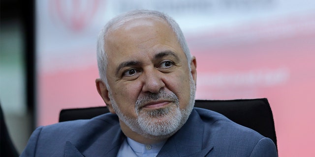 Iranian Foreign Minister Mohammad Javad Zarif attends a forum titled 
