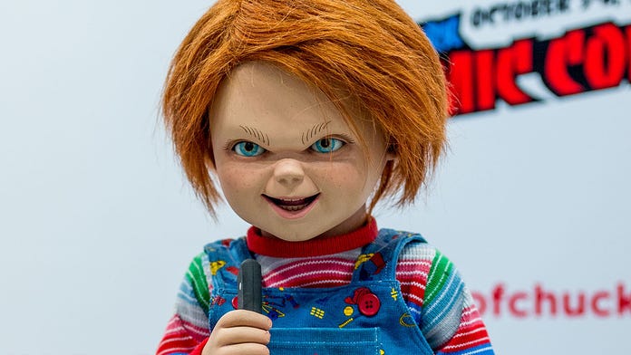 kids dressed up as chucky