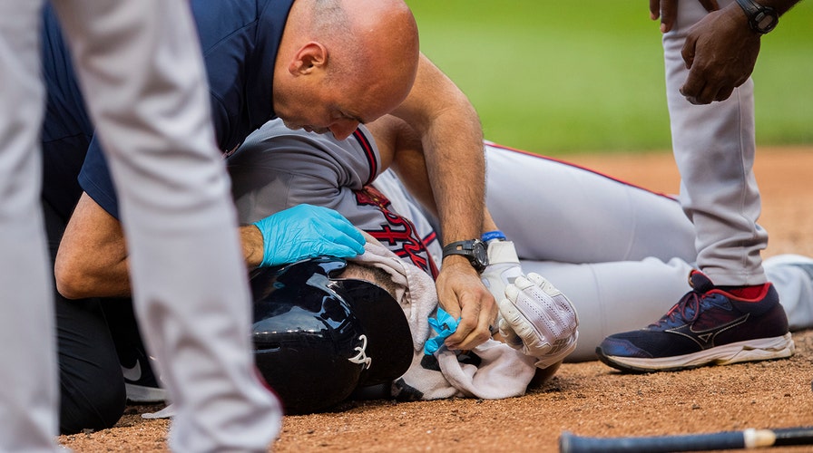 Atlanta Braves' Culberson suffers facial fractures after taking pitch to  face on bunt attempt, team says | Fox News