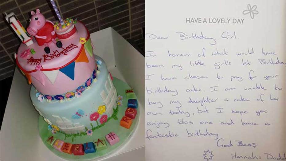 Anonymous Dad Buys Cake For Stranger S Niece On His Late Daughter S Birthday Leaves Bakery In Tears Fox News Anonymous Dad Buys Cake For Stranger S Niece On His Late Daughter S Birthday Leaves Bakery In Tears Fox News