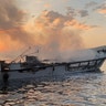 The charter dive boat "Conception" after it caught fire killing 34 people off Santa Cruz Island, near the coast of Ventura County, Calif. Sept. 2, 2019. 