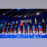 Democratic U.S. presidential candidates pose before the start at the 2020 Democratic U.S. presidential debate in Houston, Texas, Sept. 12, 2019.