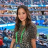 Jamie Chung stops by the Heineken suite while attending the U.S. Open in Flushing, NY on September 05, 2019.