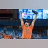 Houston Astros starter Justin Verlander reacts after pitching a no-hitter against the Toronto Blue Jays in Toronto, Sept. 1, 2019. 
