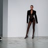 Model Bella Hadid wears a creation as part of the Mugler Ready To Wear Spring-Summer 2020 collection, unveiled during the fashion week, in Paris, Sept. 25, 2019. 