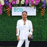 Pregnant "Falling Inn Love" star Christina Milian glowed in a chic, white ensemble as she attended Debbie Durkin’s EcoLuxe Lounge sponsored by Oli Cosmetics ReGen De Peau, The Spa Dr. and SoCalHempCo at The Beverly Hilton in Beverly Hills, Calif. on Sept. 21, 2019.