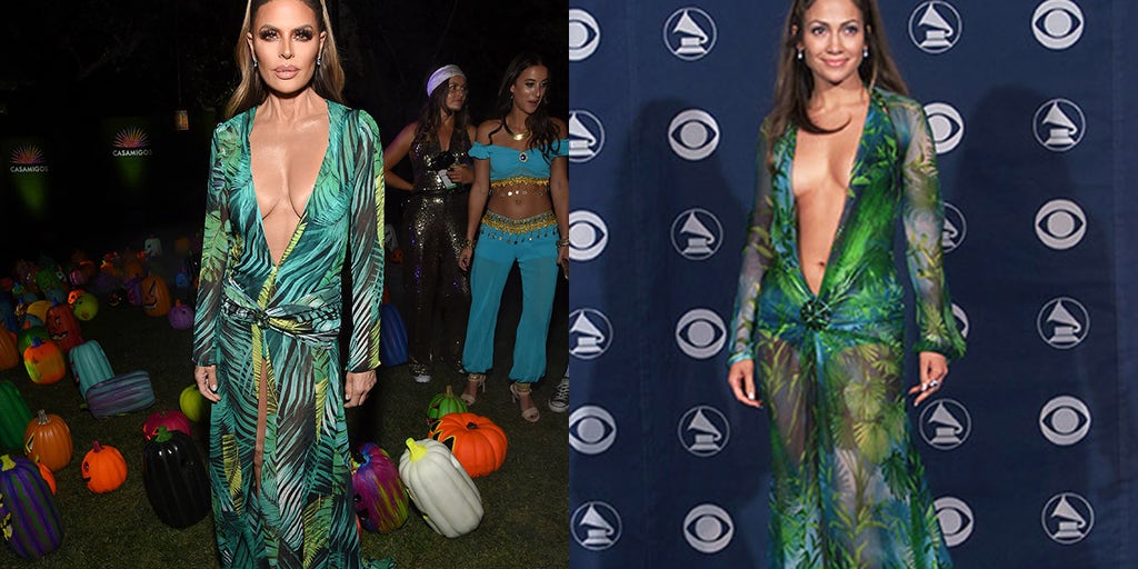 Lisa Rinna dressed as Jennifer Lopez for Halloween  and the pop star  approves