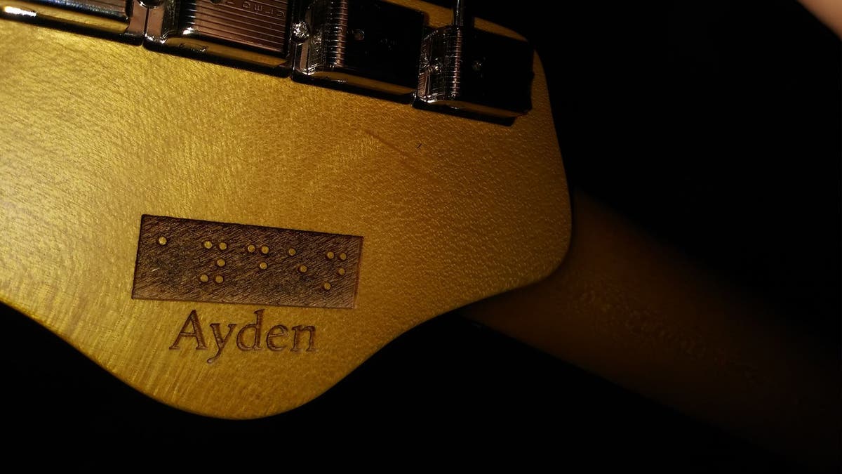 Country music star Kelsea Ballerini surprised Ayden with an electric guitar customized with his name in Braille. Ayden is blind and was diagnosed with brain cancer in 2013, according to his mother, Tiffany Henke.