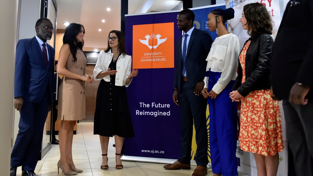 The duchess appeared at the University of Johannesburg for a roundtable discussion with the Association of Commonwealth Universities.