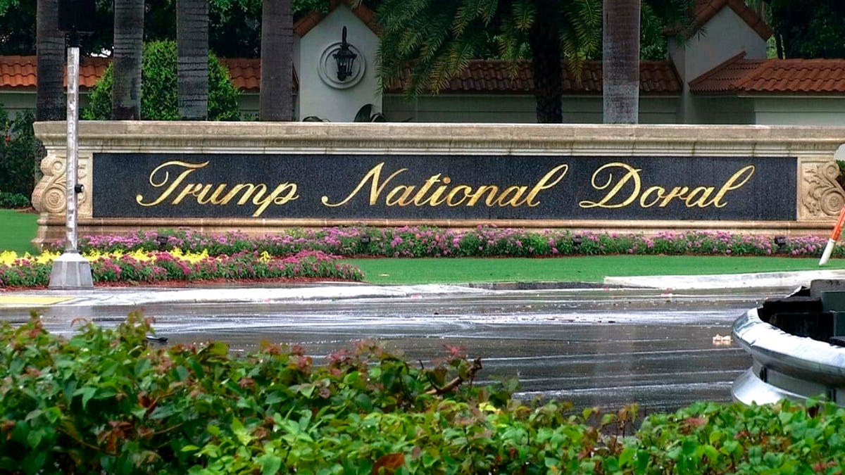 FILE - This June 2, 2017, file image made from video shows the Trump National Doral in Doral, Fla. President Donald Trump said on Twitter on Saturday, Oct. 19, 2019, he is reversing his plan to hold the next Group of Seven world leaders' meeting at his Doral, Florida, golf resort. (AP Photo/Alex Sanz, File)