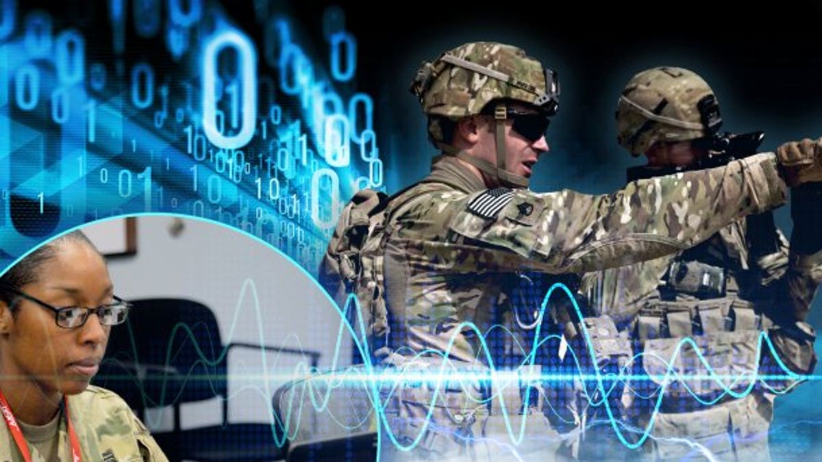 Army electronic warfare photo illustration. (Photo Credit: U.S. Army photo illustration by Justin Rakowski)