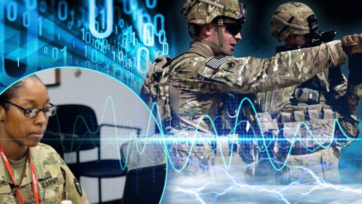 Army electronic warfare photo illustration. (Photo Credit: U.S. Army photo illustration by Justin Rakowski)