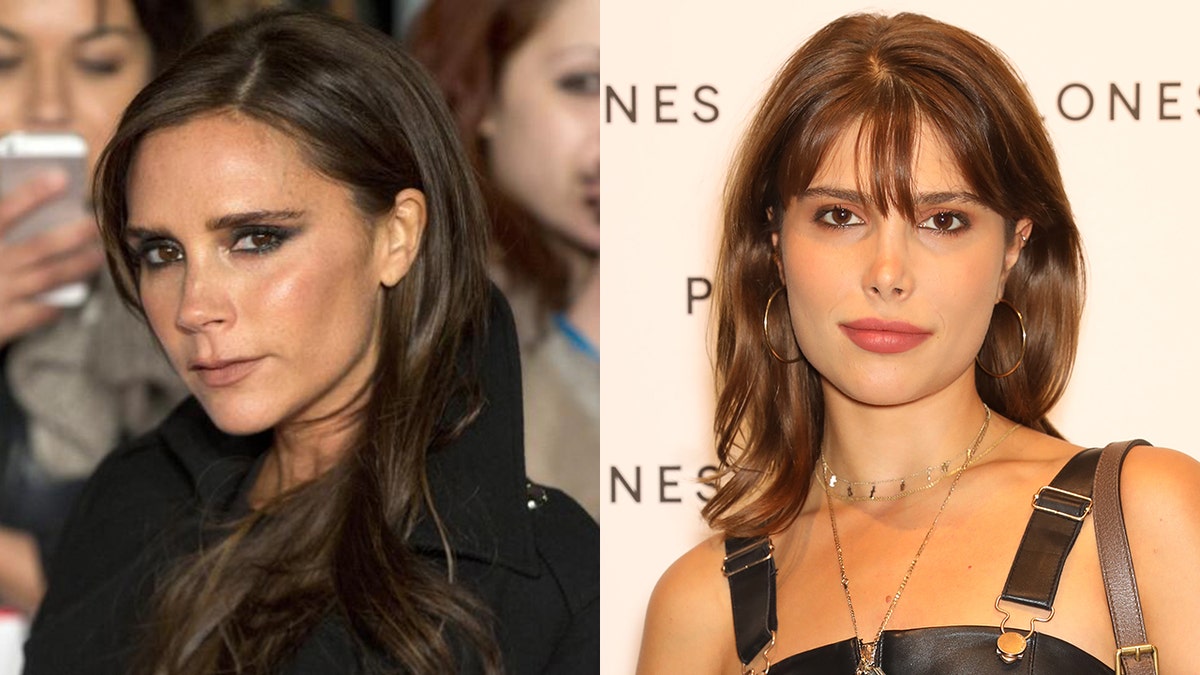 Victoria Beckham and her son's girlfriend, Phoebe Torrance.