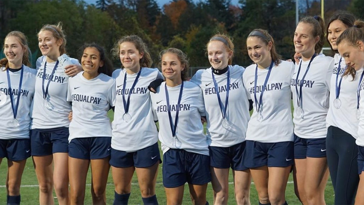 Vermont High School Girls Soccer Team Yellow Carded For Revealing Equal Pay Jerseys During Game Fox News
