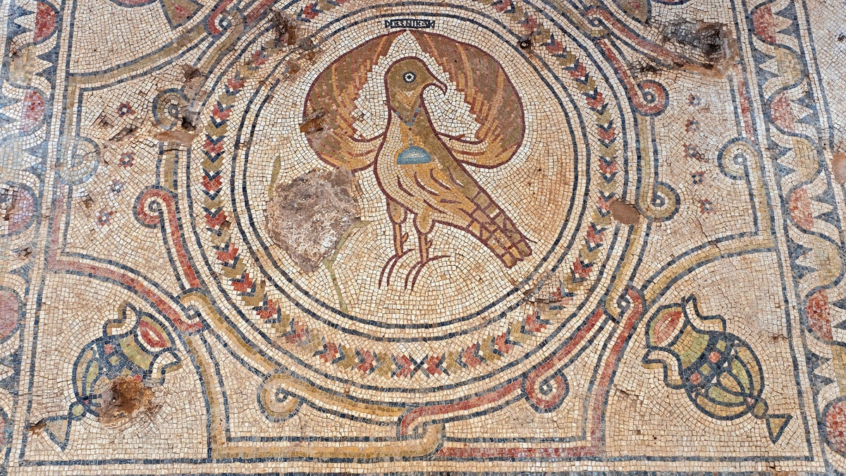 A mosaic Eagle, a symbol of the Byzantine Empire, was discovered at the site.