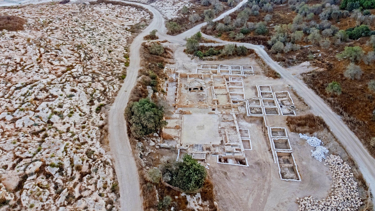 An aerial view of the Ramat Beit Shemesh church site. (Picture: Assaf Peretz, Israel Antiquities Authority)