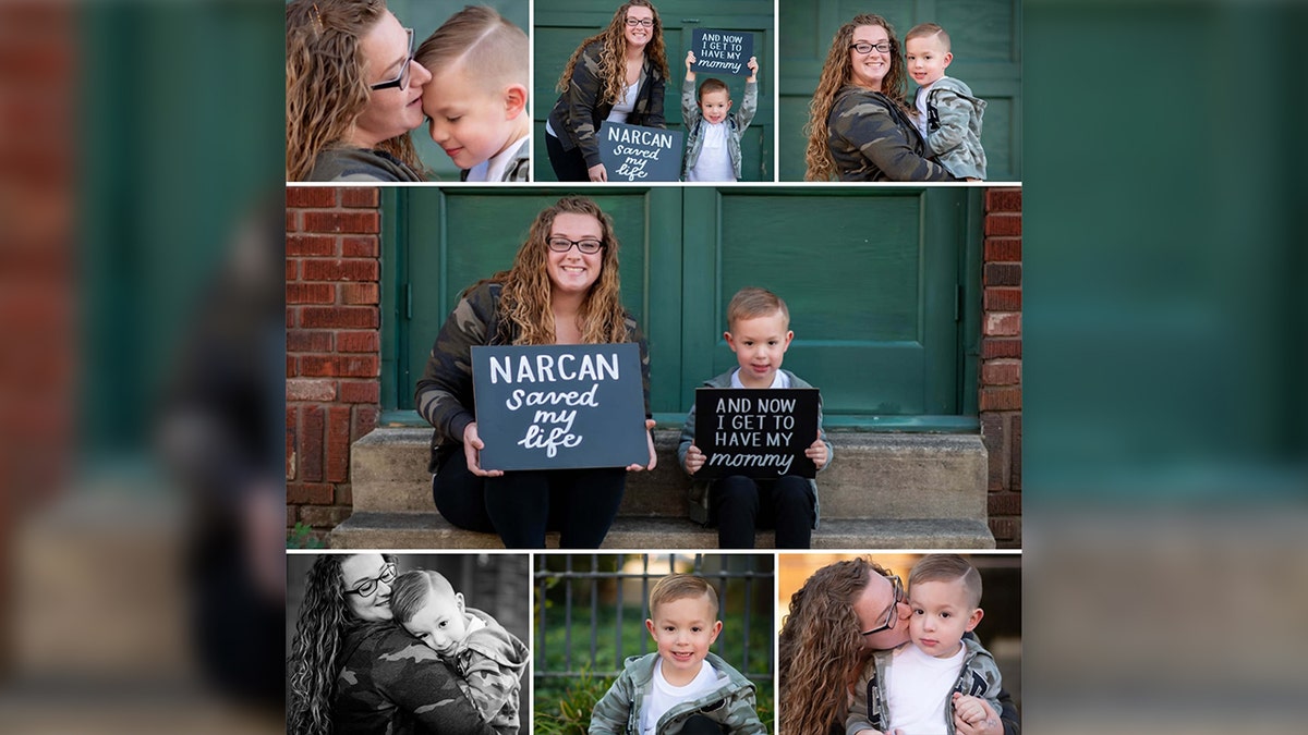 The photos helped Hurt celebrate three years sober.