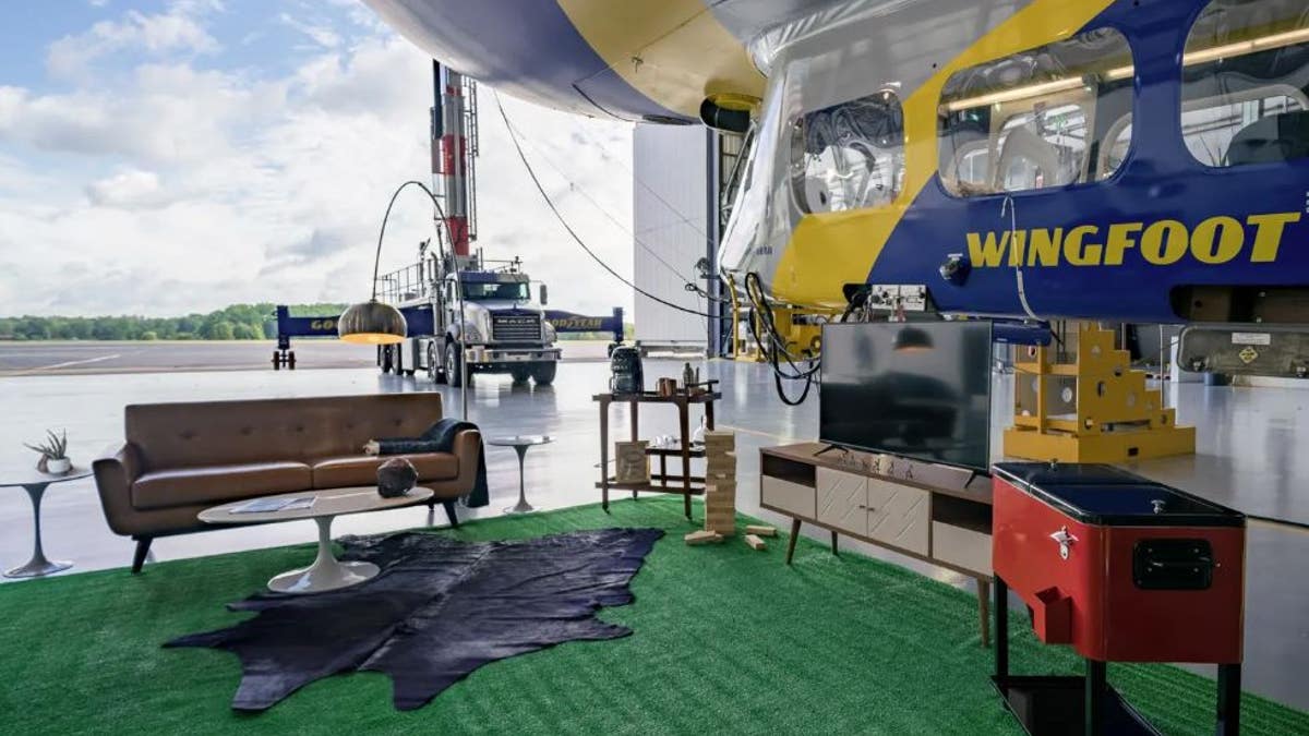 An Airbnb promotion will let guests stay overnight on the Goodyear Blimp this month. The package comes with a tailgate area, official gear and tickets to the Norte Dame vs. Michigan game on Oct. 26.