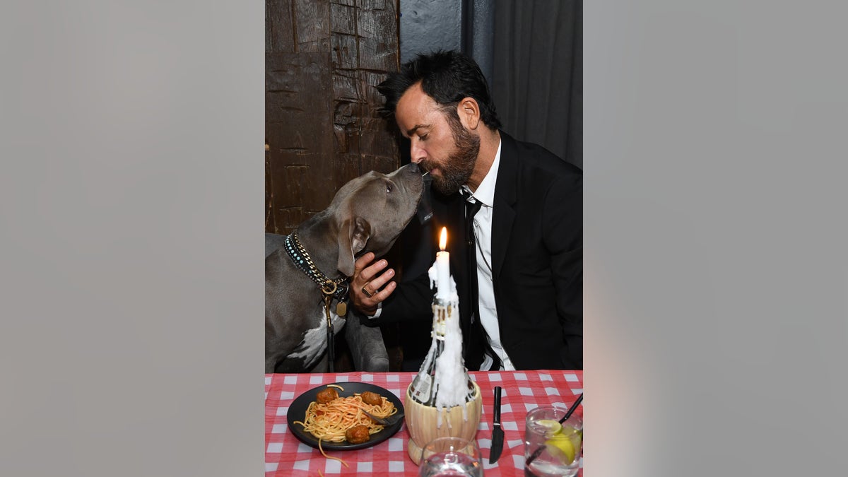 Justin Theroux attends a screening of Disney+'s "Lady And The Tramp." (Photo by Dimitrios Kambouris/Getty Images for Disney+)
