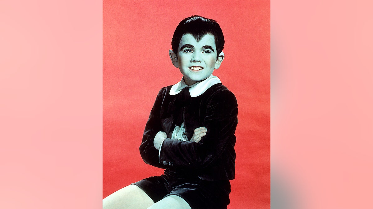 American actor Butch Patrick as Eddie Munster in the TV comedy horror series<br>
"The Munsters," circa 1965.