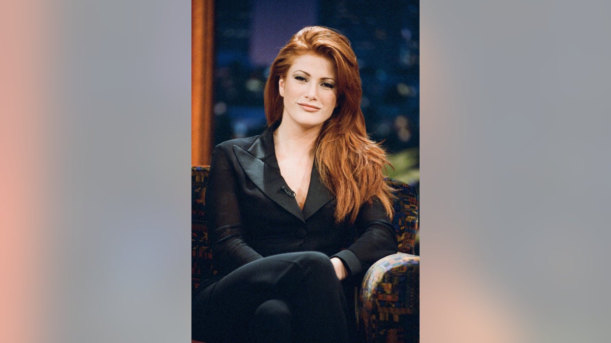 Angie Everhart on "The Tonight Show with Jay Leno" circa 1995.