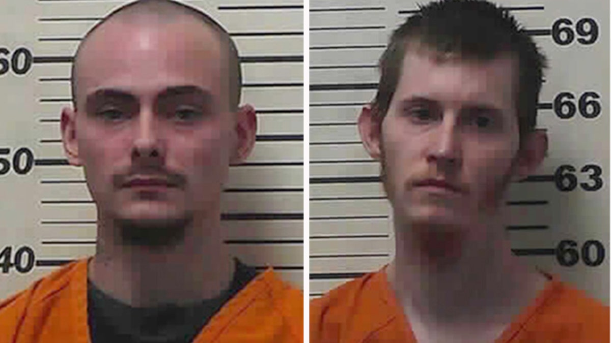 Warrants for Christopher Hall, left, and Mitchell Hinderliter were issued, the office added.