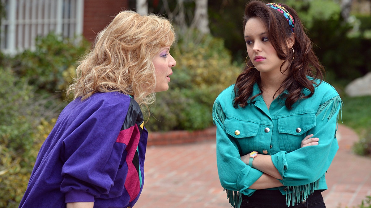 Wendi McLendon-Covey, left, and Hayley Orrantia in a scene from "The Goldbergs." (Photo by Eric McCandless/Walt Disney Television via Getty Images) 