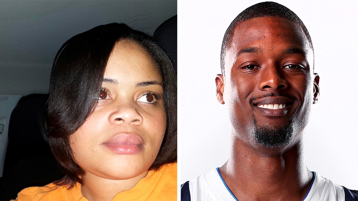 Sacramento Kings forward Harrison Barnes, formerly of the Dallas Mavericks, is paying for the funeral of Atatiana Jefferson, left, who was killed in her apartment when a Fort Worth, Texas police officer fired a gunshot through a back window, according to reports. (AP/Getty, File)