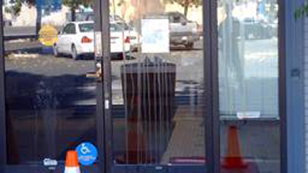 A Pacific Gas and Electric office in Oroville, Calif. was closed Wednesday after an act of vandalism.