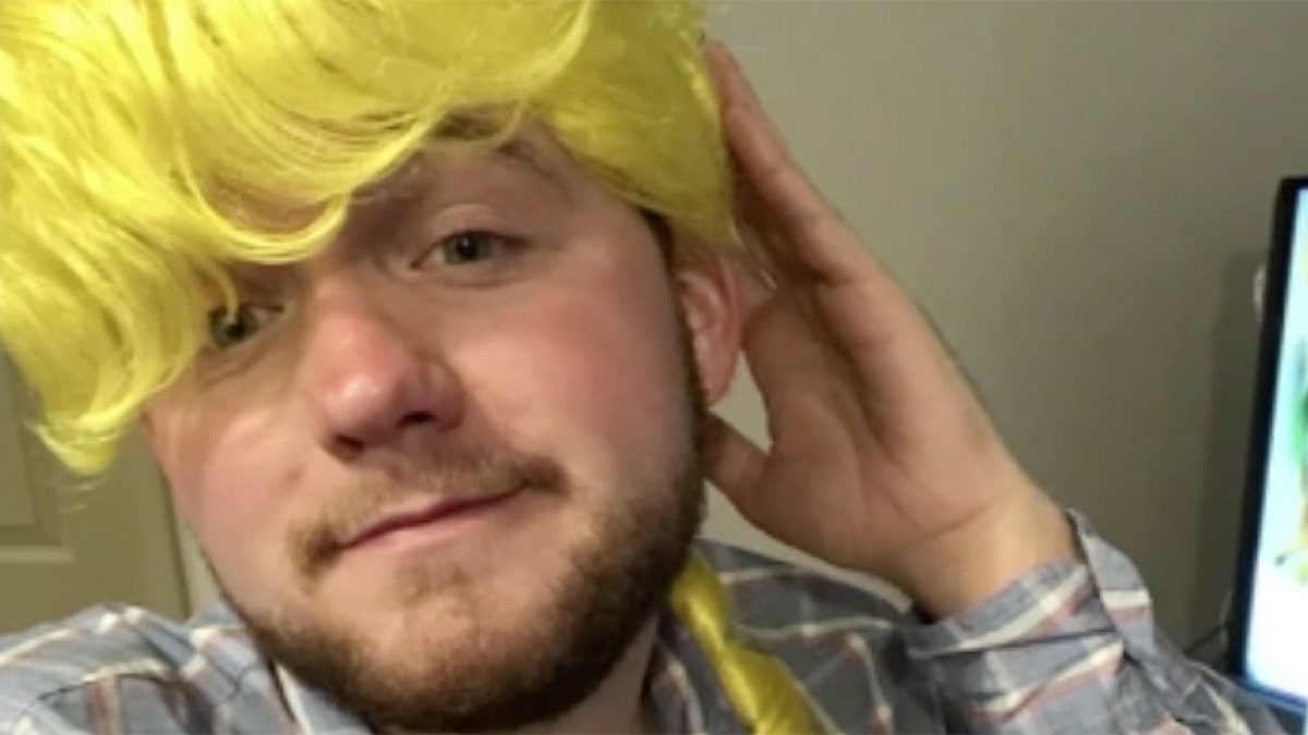 An image of Spikes modeling one of the reportedly stolen wigs. (Fifth Circuit State Attorneys Office)