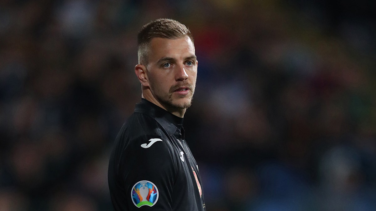 Plamen Iliev of Bulgaria during the UEFA Euro 2020 qualifier between Bulgaria and England on October 14, 2019 in Sofia, Bulgaria. 