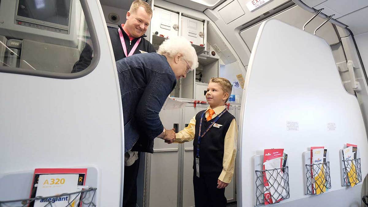 Allegiant said it was the first time a Make-A-Wish recipient asked to serve snacks on the flight.