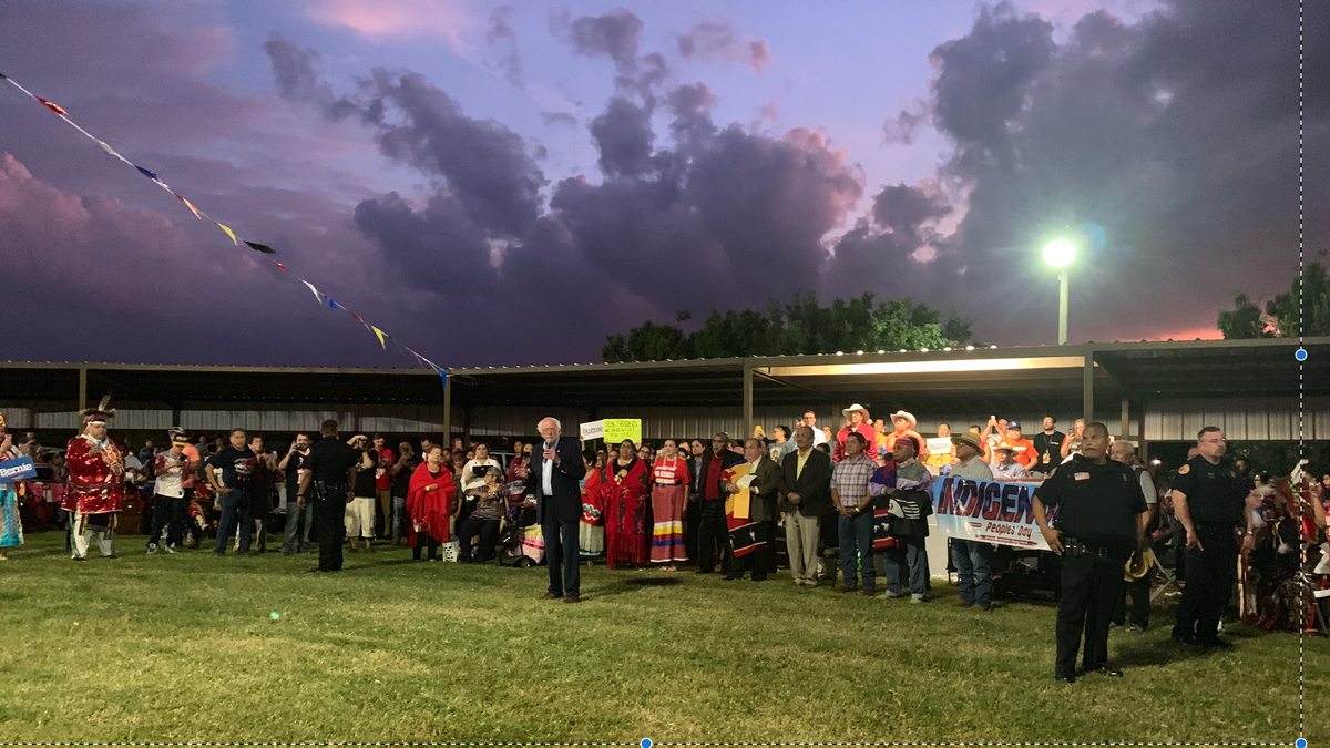 Senator Bernie Sanders received credit from the Comanche Nation in Oklahoma last month for being the only presidential candidate to visit them. 